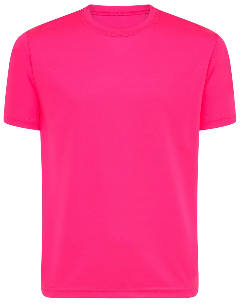 Opna Youth Boys Dri Fit Athletic T Shirts for Boys & Girls Sports Undershirt â€“ Youth & Teen Sizes NEONPNK-M Bright Pink - Image 1